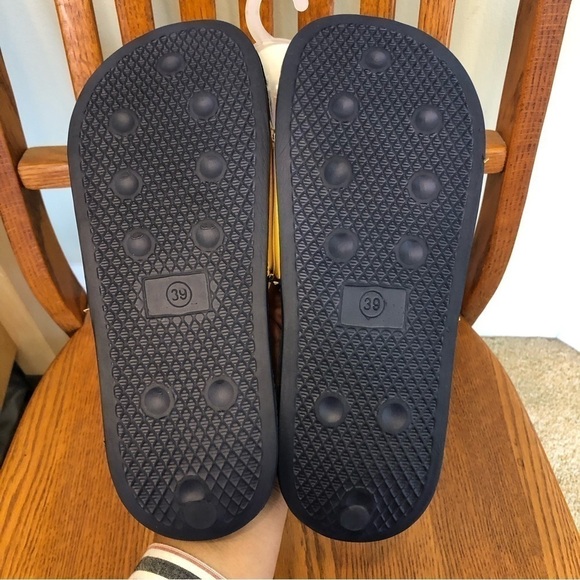 Cuffy’s Cape Cod Slides, Navy Blue/Mustard, Size 39/8.5/Medium - Picture 2 of 3